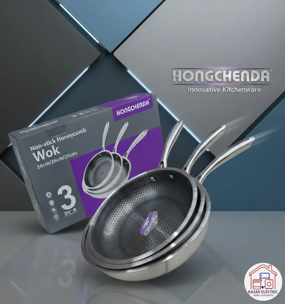 [HZ33-1] HONGCHENDA WOK 3PCS PAN SET