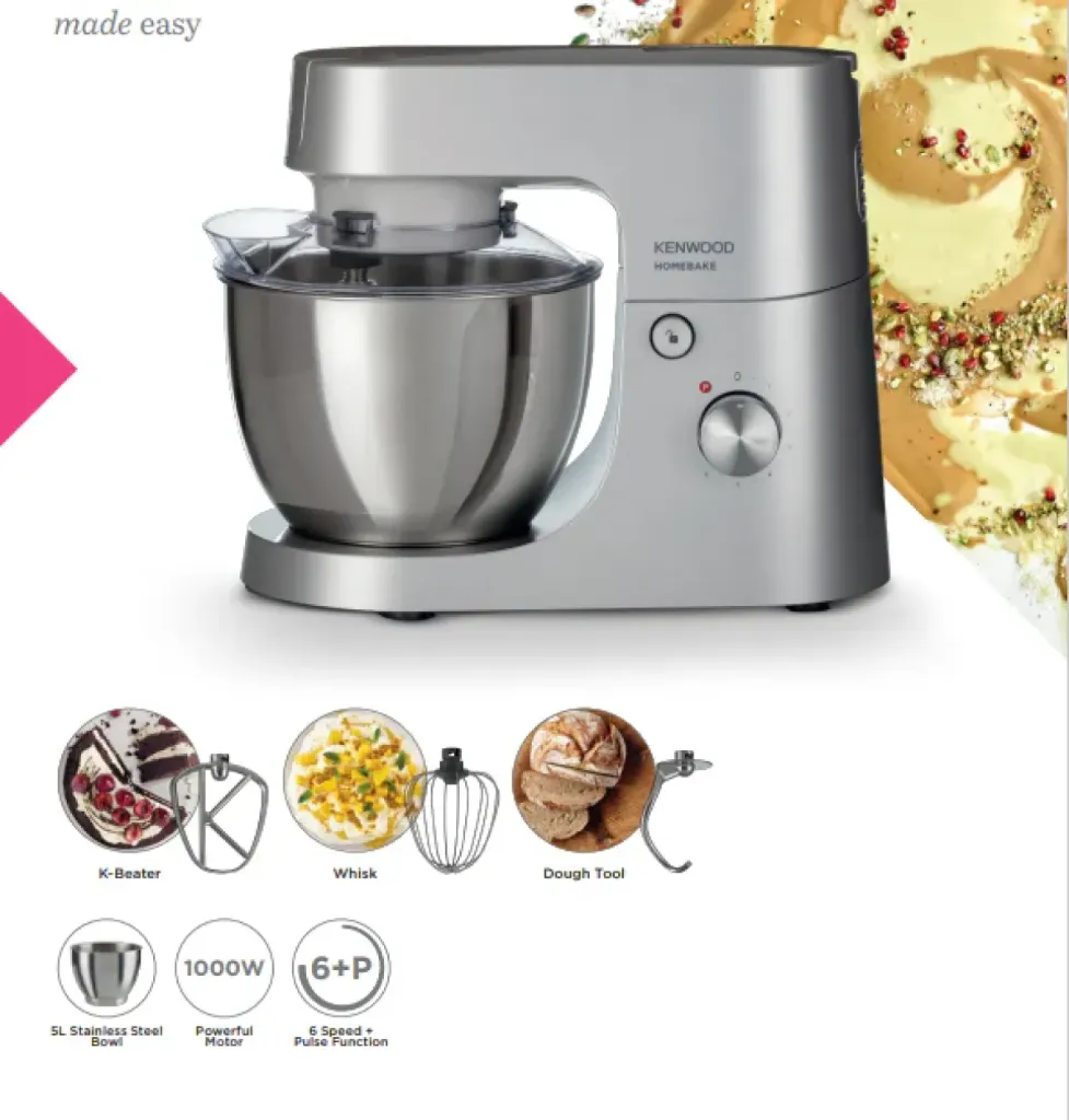 [Khh01.000SI] KENWOODN HOMEBAKE STAND MIXER